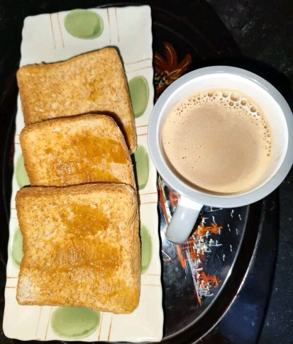 Toast bread and Tea